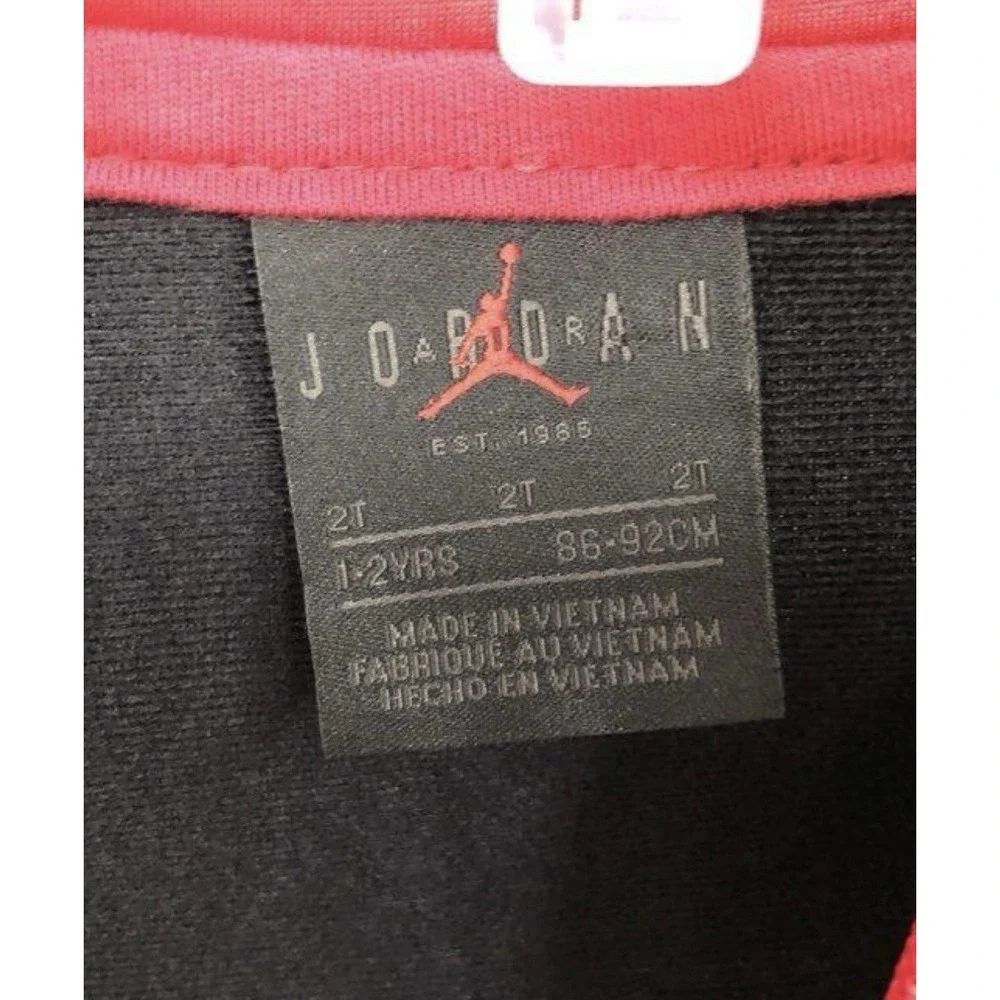 Michael Jordan Toddler Size 2t with‎ Tags Red White and Black Jacket Full Zip